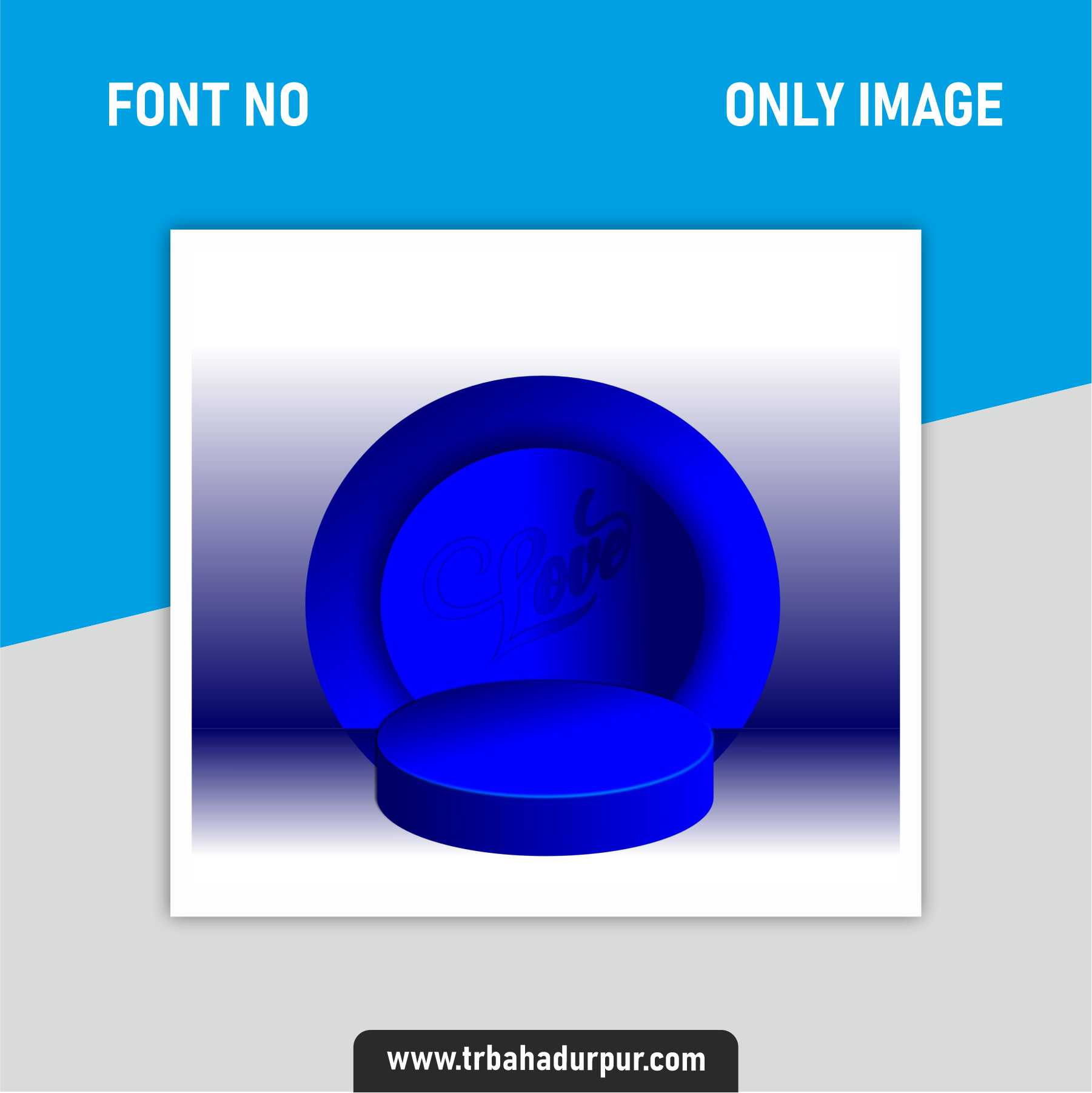 blue 3d love background