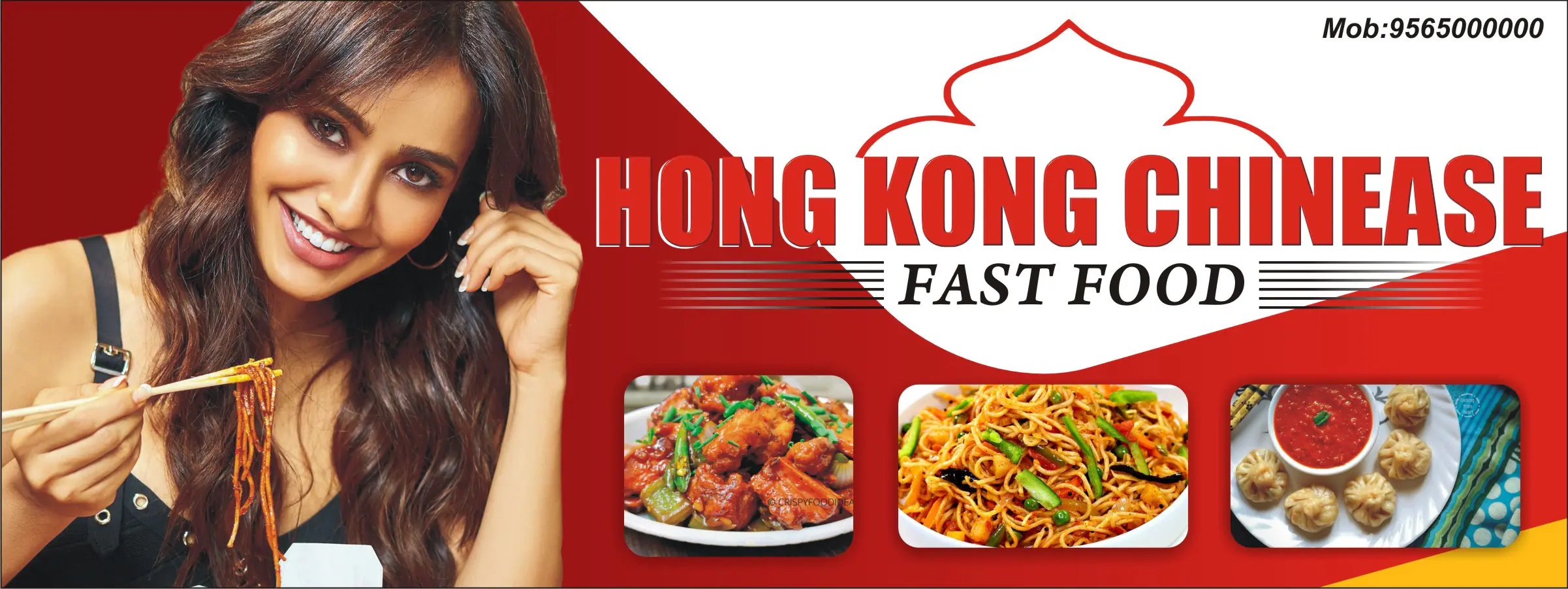 Fast food Flex Banner desgin