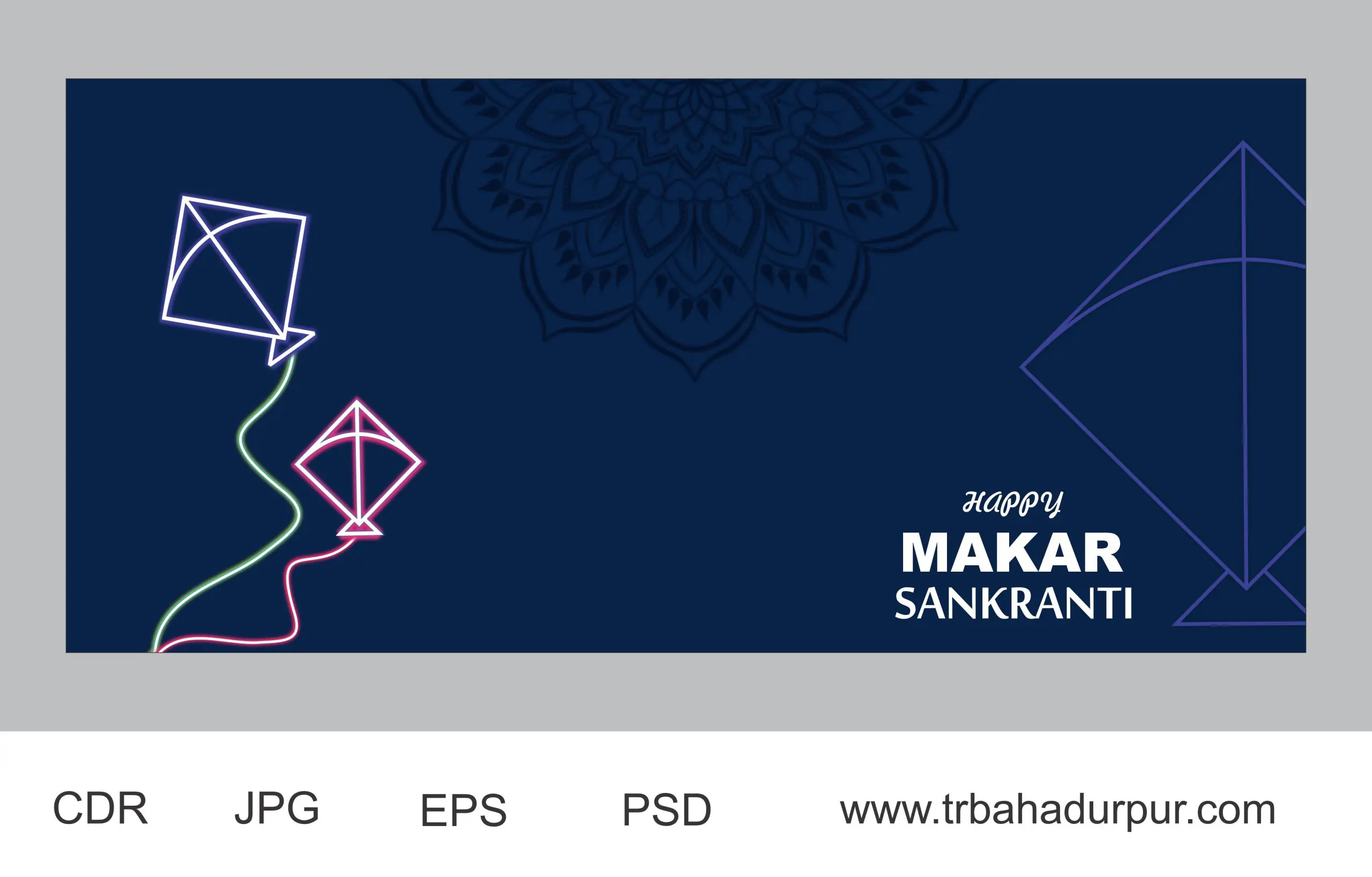 makar snakranti banner design 2022