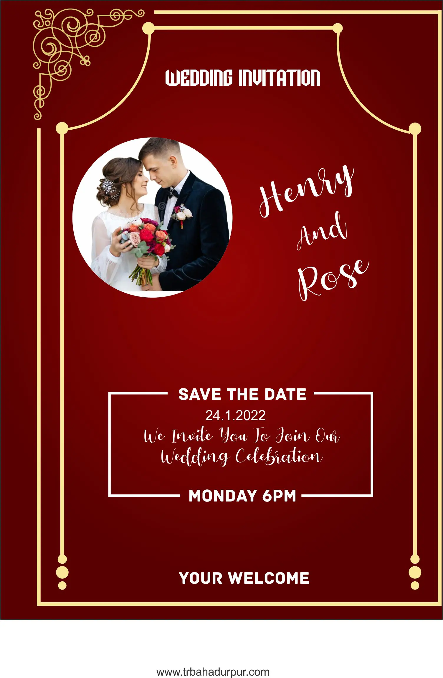 wedding invitation beautful design