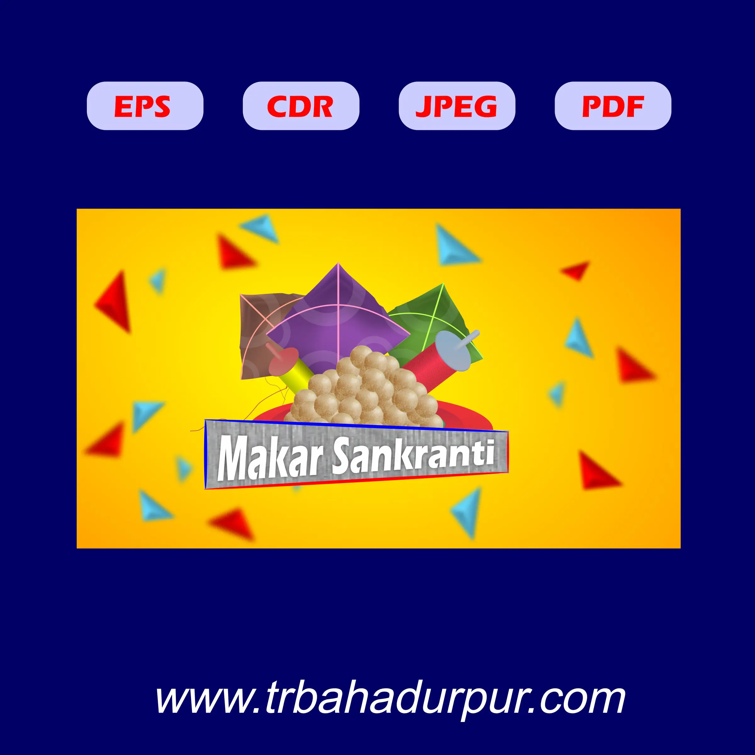 makar sankranti cdr file design download