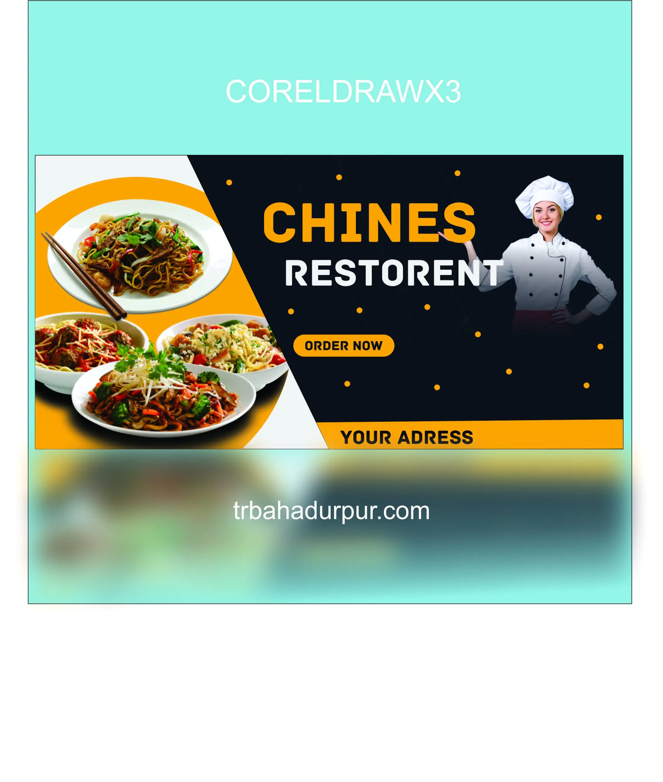 fast food banner templet