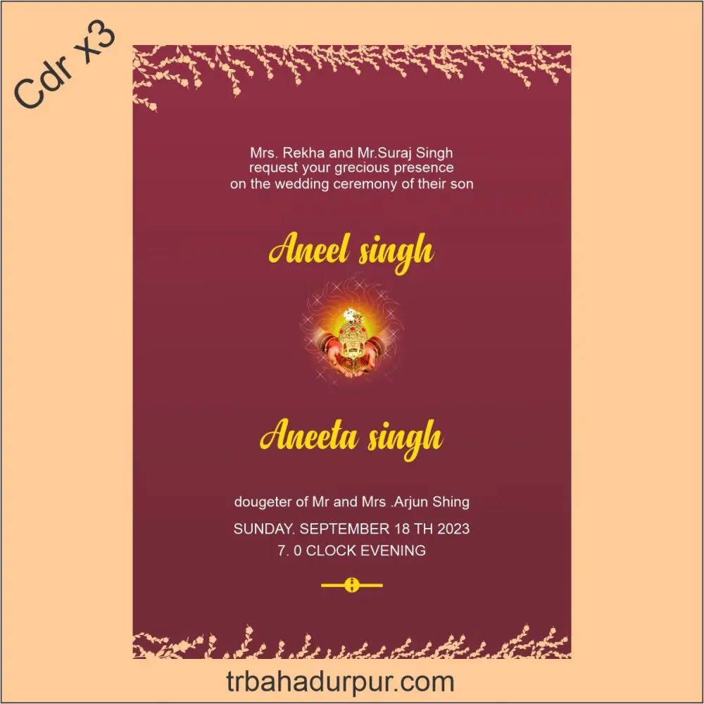 degital shadi card design