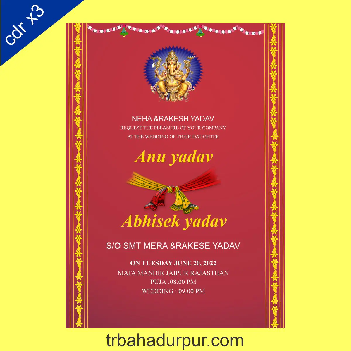 whatsapp wedding card design