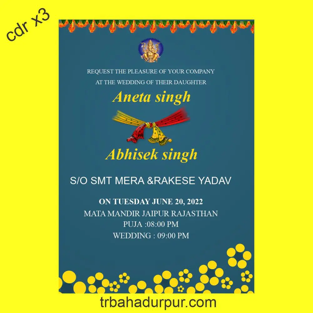 digital whatsapp wedding card design
