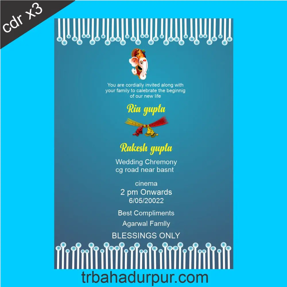 digital shadi card design