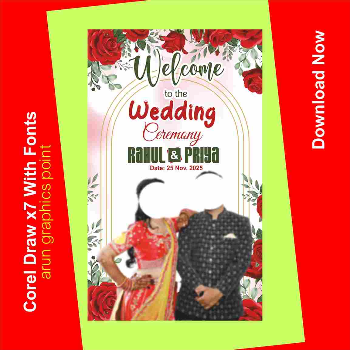 Wedding Ceremony stand banner design