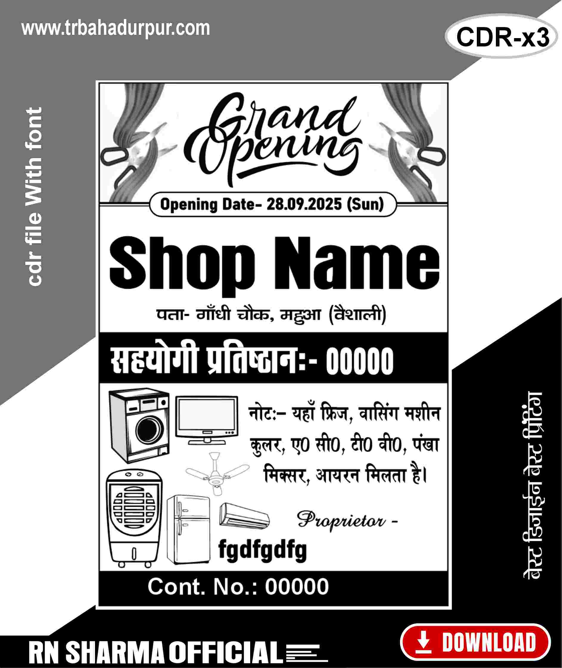 Hand Bill Grand Opening