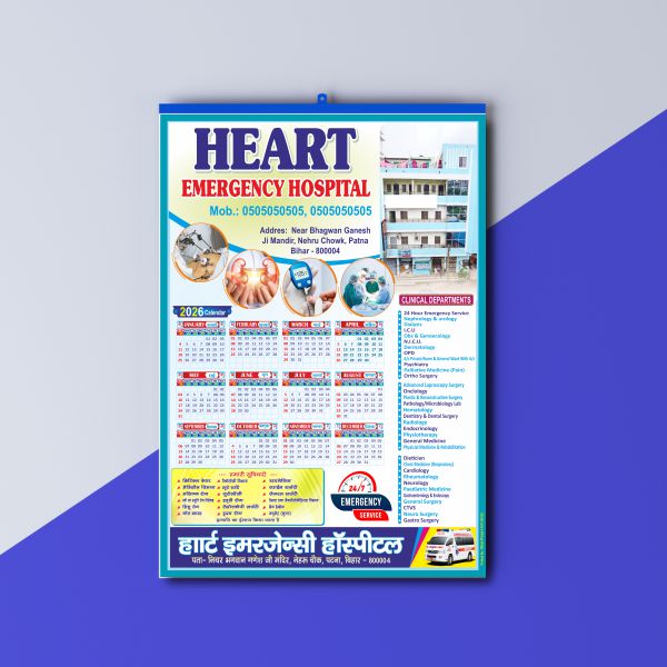 Hospital ICU Calendar Design