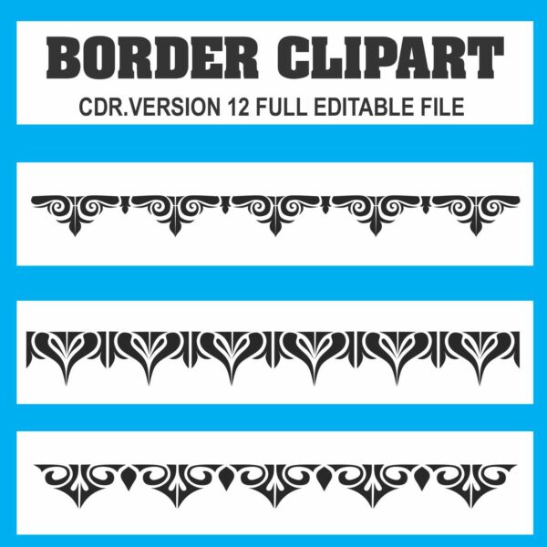 3 Border clipart