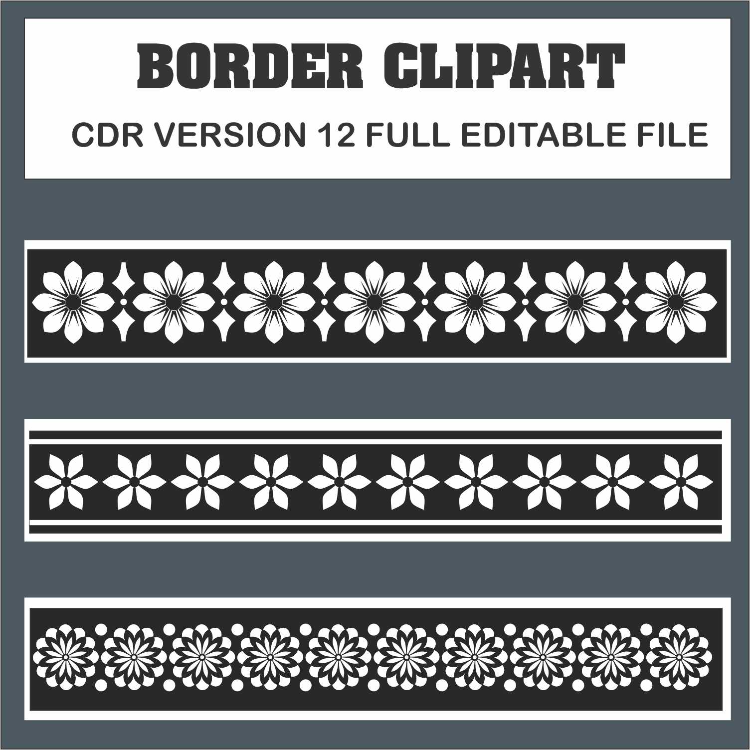 professional black border