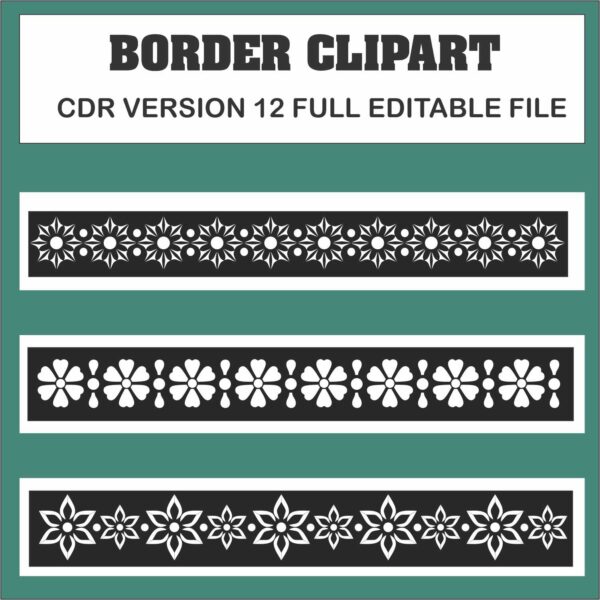 black and white border design