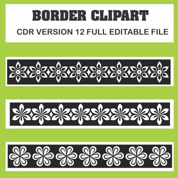 classic black white border