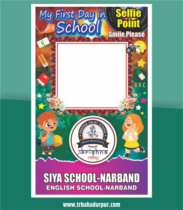 School Selfie Point Banner Design
