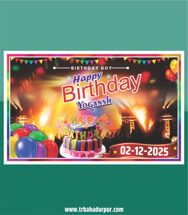 birthday banner design cdr file