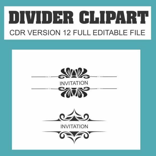 Divider clipart design