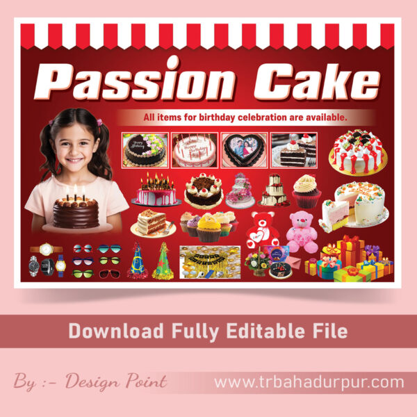 Cake Shop Banner Poster Design