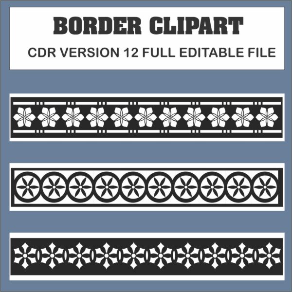 modern border design black white
