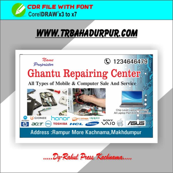 Computer Repering Visitting Card