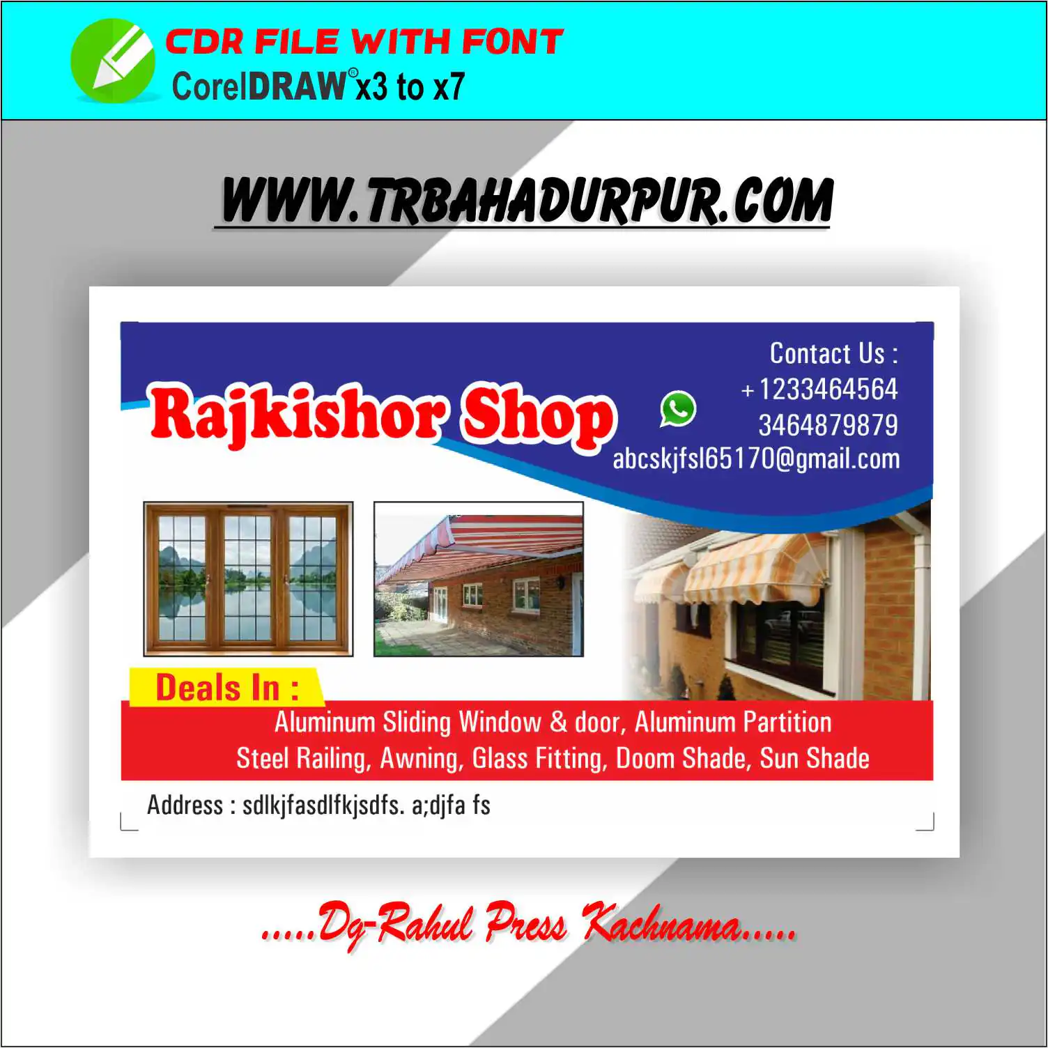 Aluminium Work Visitting Card