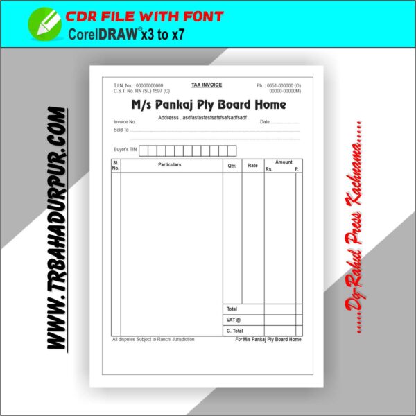 Play Bord Home Bill Book