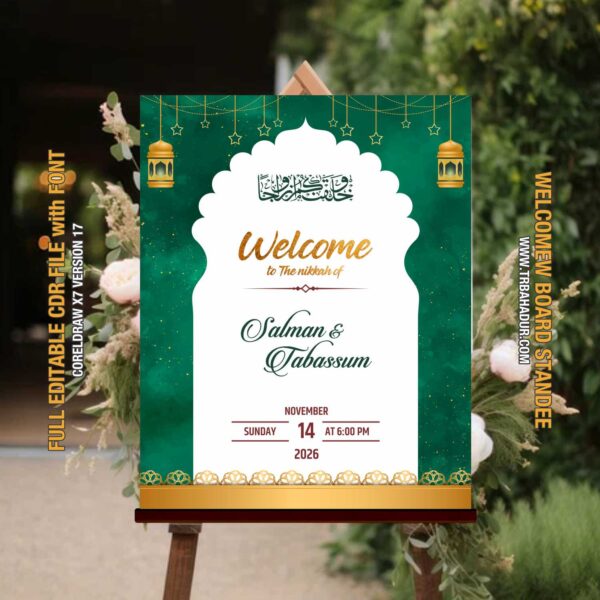 Wedding Standee banner design