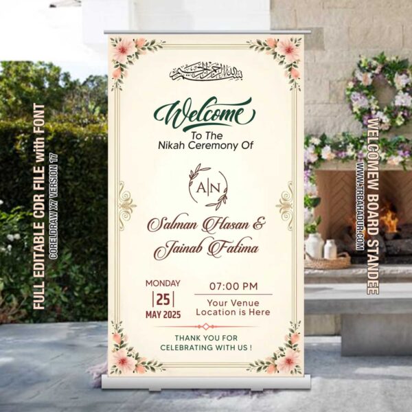 Wedding Standee banner design