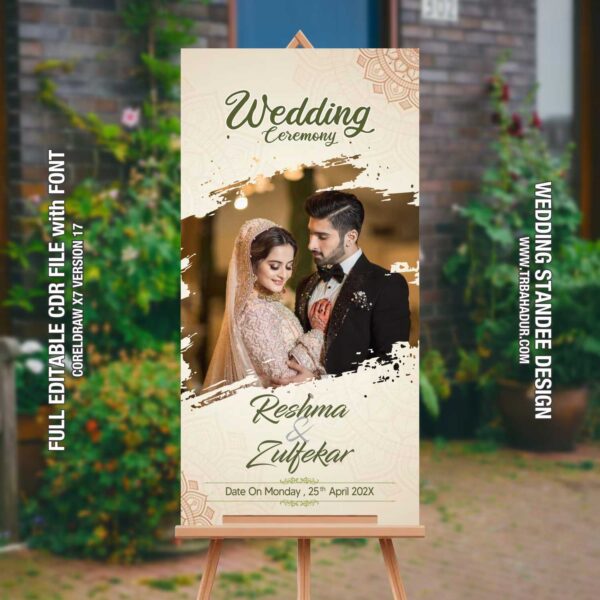 Wedding Banner Standee | Wedding Party Banner Stand