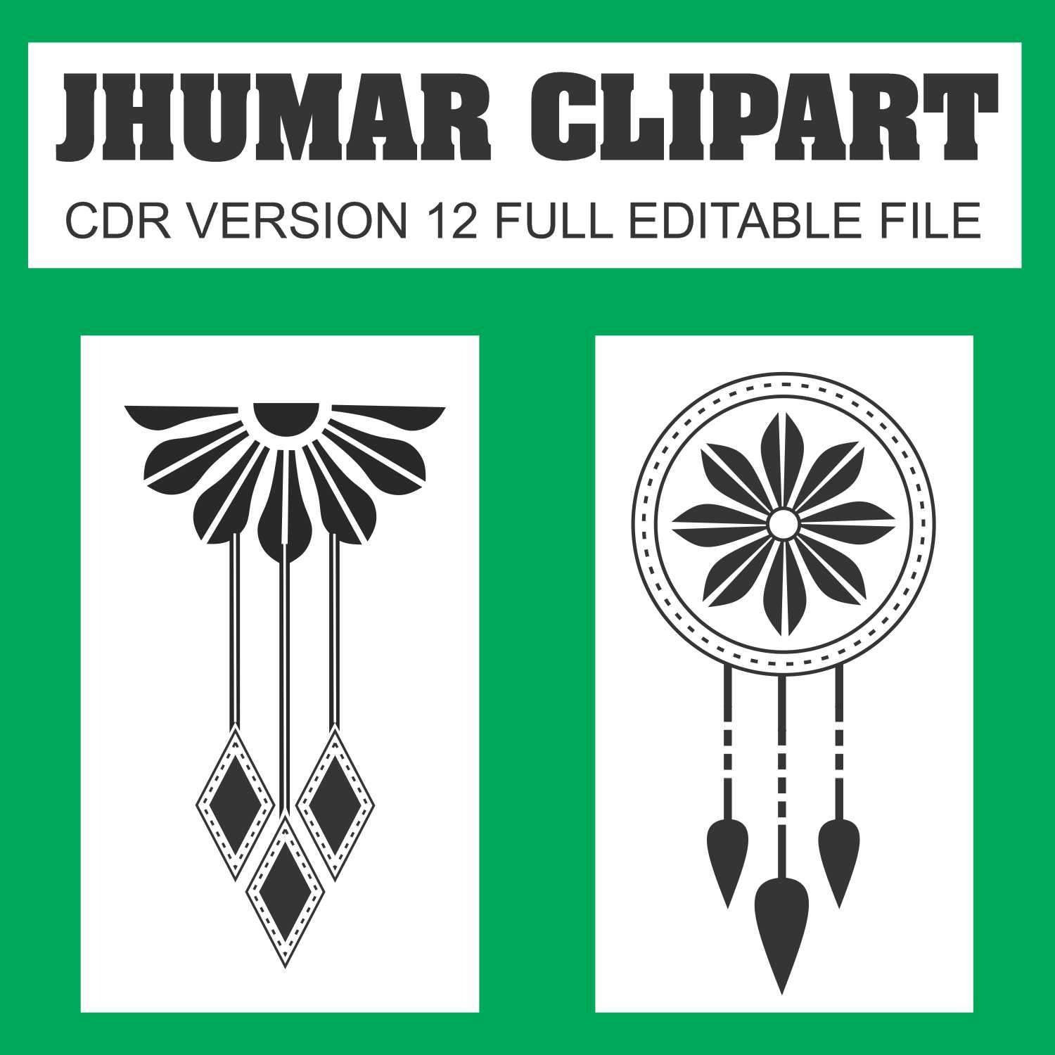 Wedding jhumar clipart