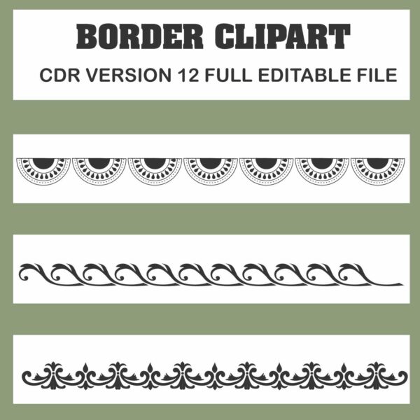 black white frame border