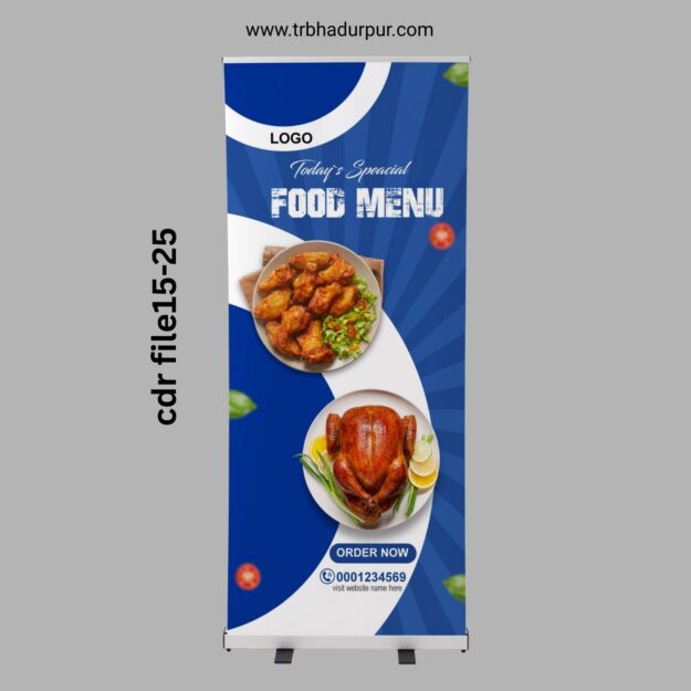 Today speacial food menu rollup baner