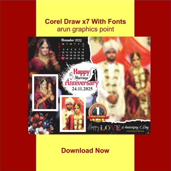 Anniversary banner Design With Fonts