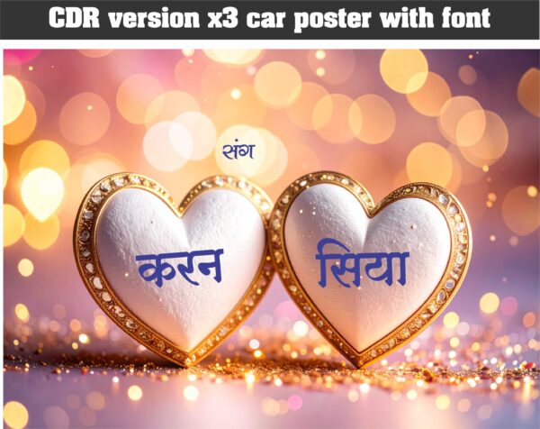 indian wedding poster for car