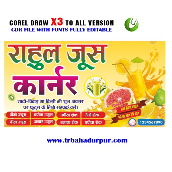 fruit juice flex board design Juice banner