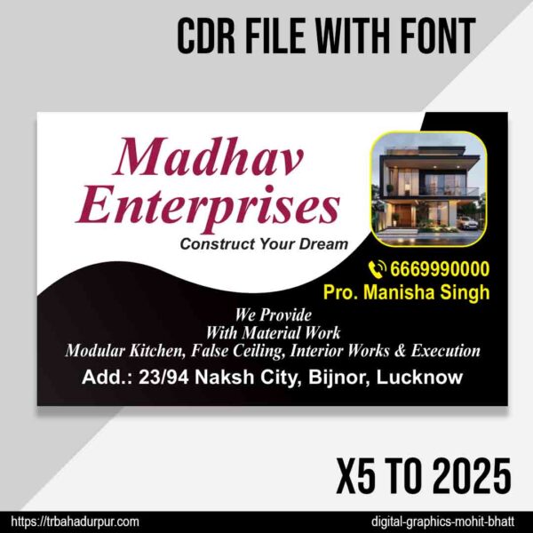 construction flex board design cdr file